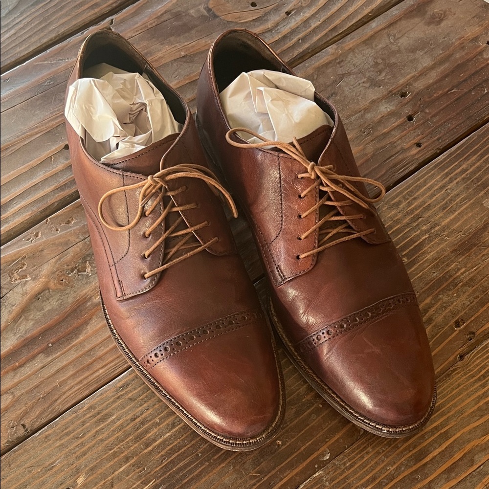 Classic Brown Leather Men's Dress Shoes
